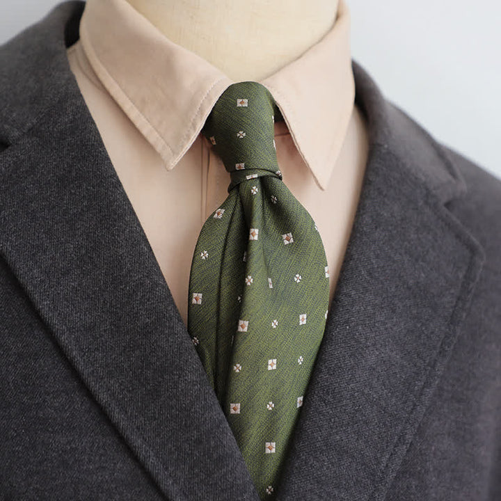 Corbata clásica elegante con diseño floral para hombre