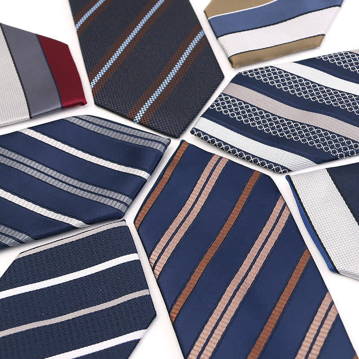 Corbata elegante de rayas para hombre