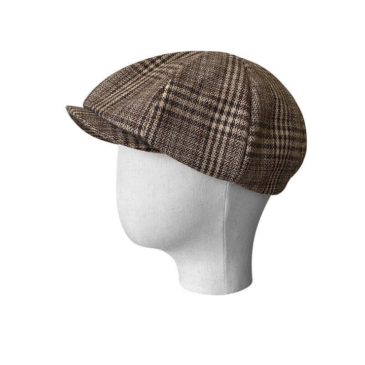Boina octogonal a cuadros de Ivy Gentlemen