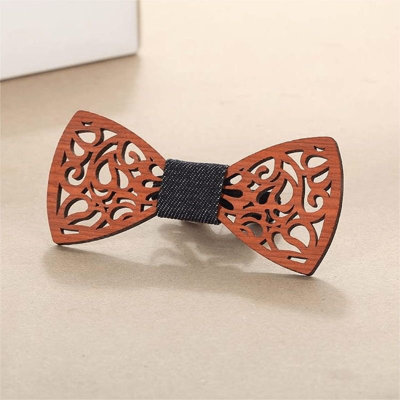 Pajarita de madera divertida y creativa para hombre