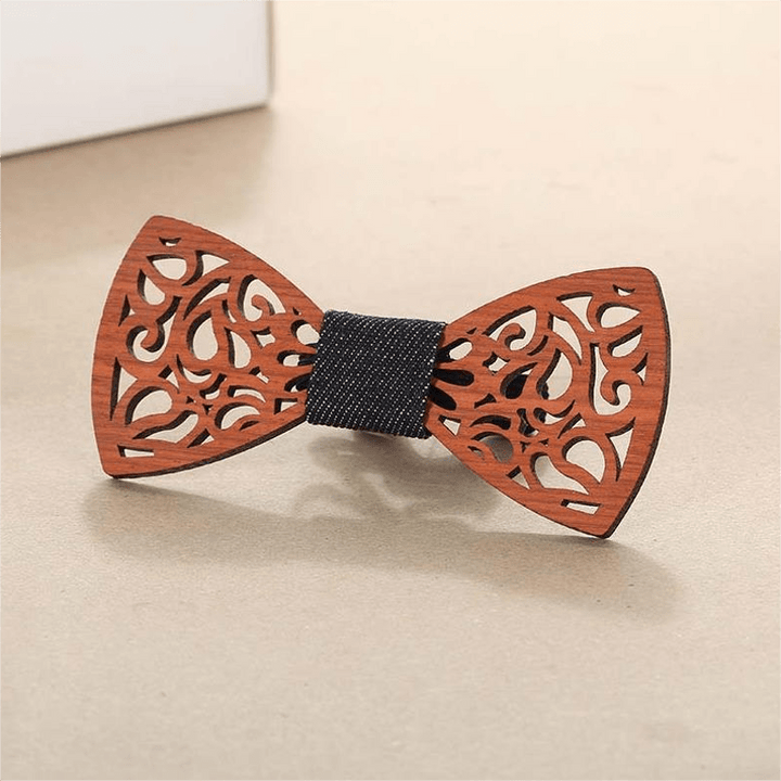 Pajarita de madera divertida y creativa para hombre