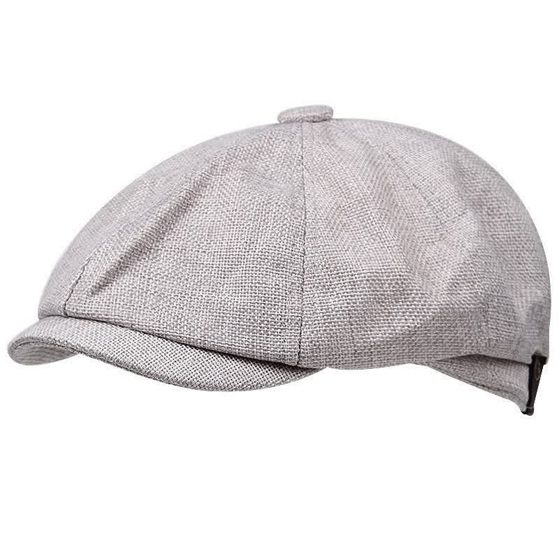 Gorra de boina de vendedor de periódicos octogonal simple y fresca