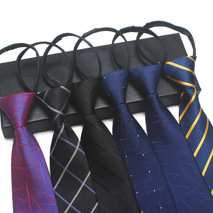 Corbata con cremallera moderna para hombre Corbata de hombre de negocios