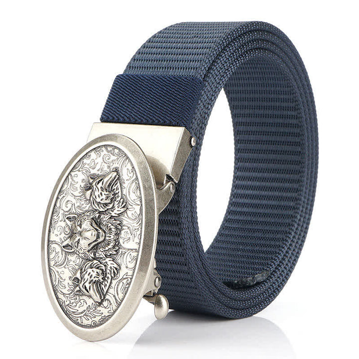 Cinturón de nailon sencillo Hungry Wolves para hombre