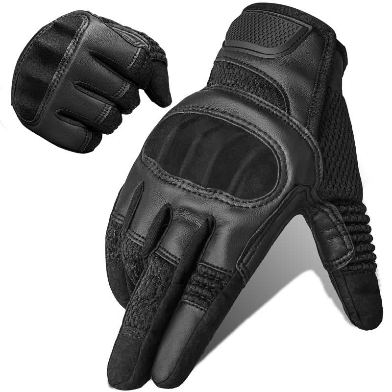 Guantes tácticos de goma con nudillos duros para pantalla táctil