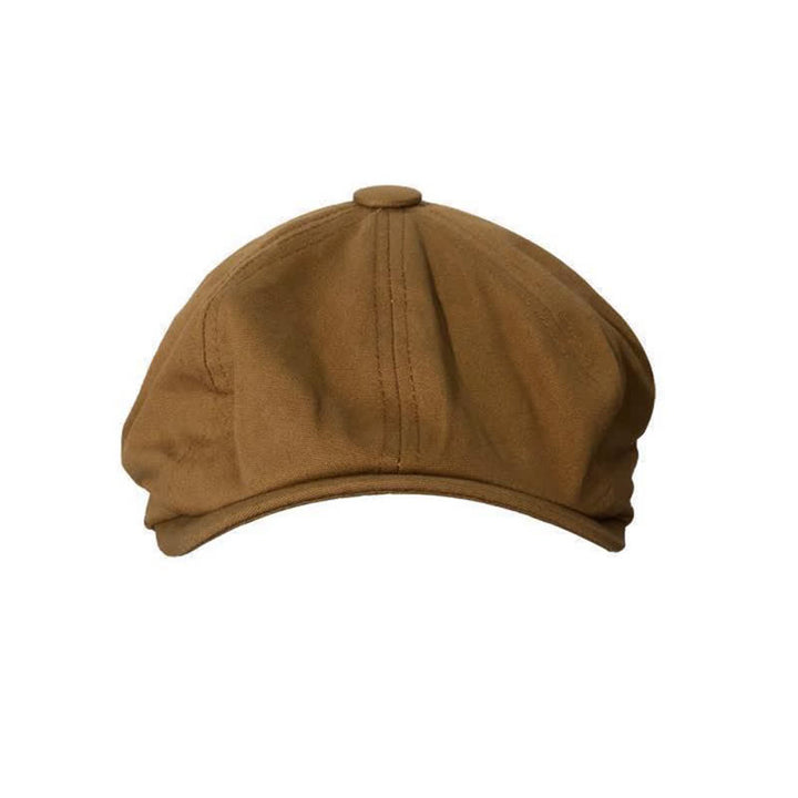Gorra de boina octogonal de algodón británico Newsboy