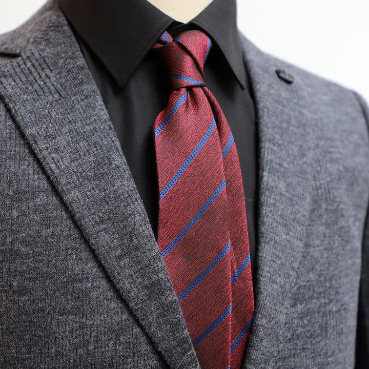 Corbata formal clásica de rayas para hombre
