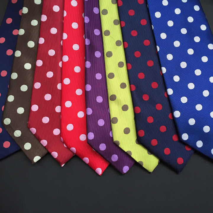 Corbata de lunares para hombre