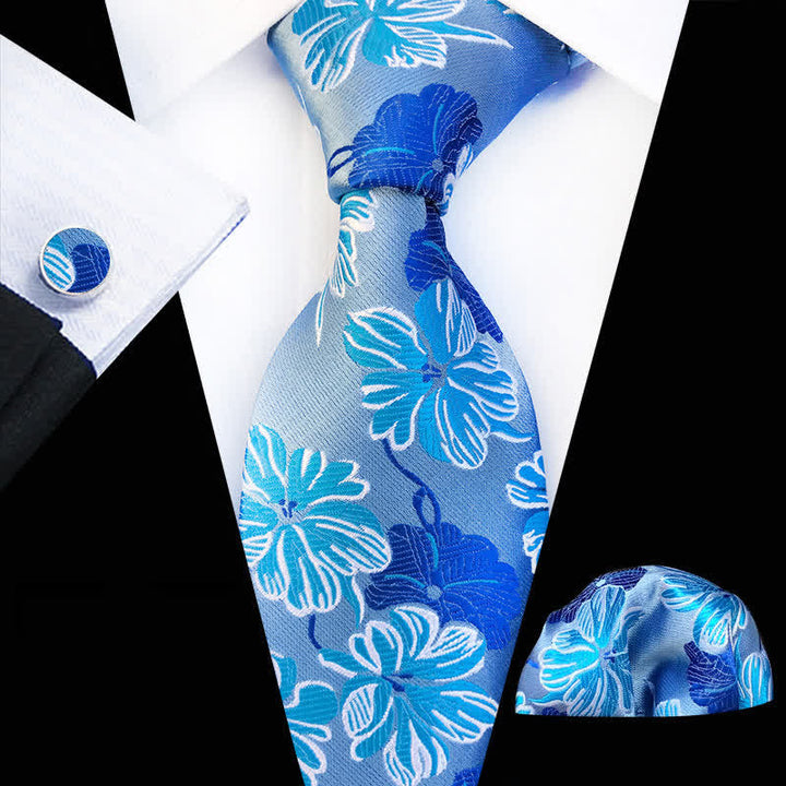Conjunto de 3 corbatas con estampado floral de margaritas para hombre