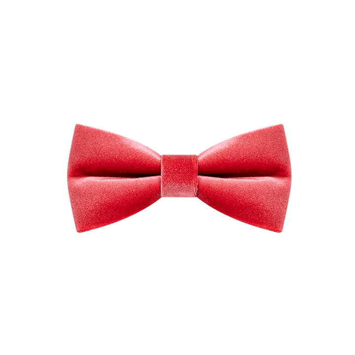 Pajarita de terciopelo color carmín liso para hombre