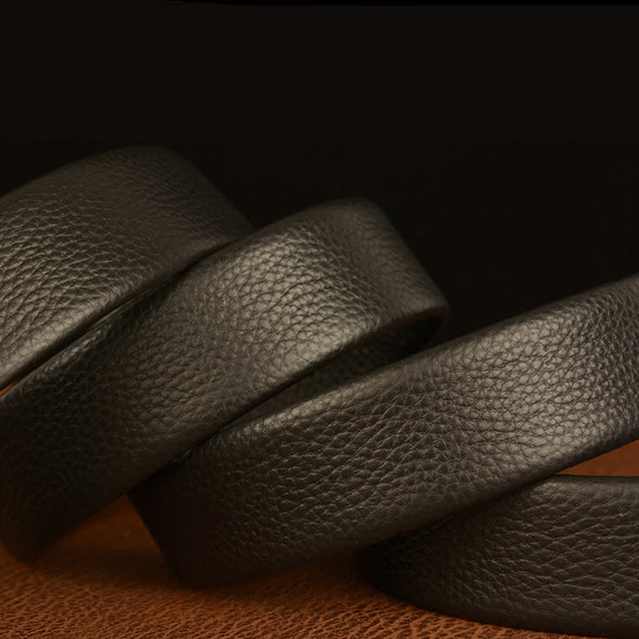 Cinturón de cuero con hebilla automática para hombre, estilo ejecutivo, con águila y halcón