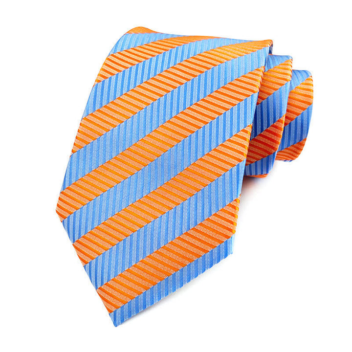 Corbata de rayas urbanas de estilo preppy para hombre