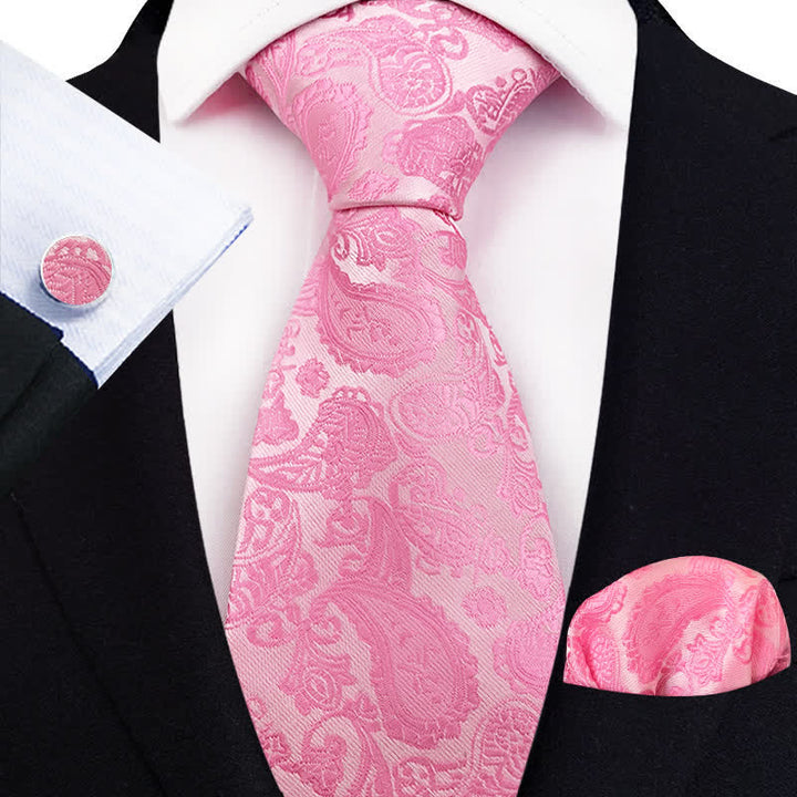 Conjunto de 3 corbatas de cachemira exóticas para hombre