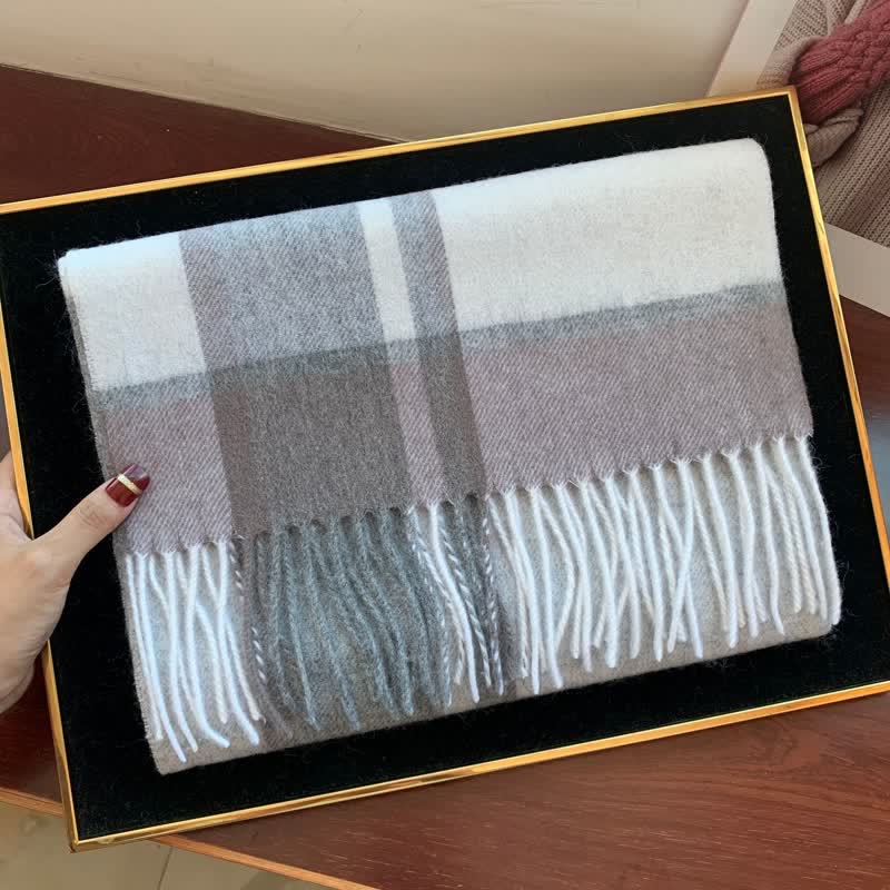 Bufanda unisex de cuadros grandes y cálidos de Lamb Edinburgh - #27 - image 46