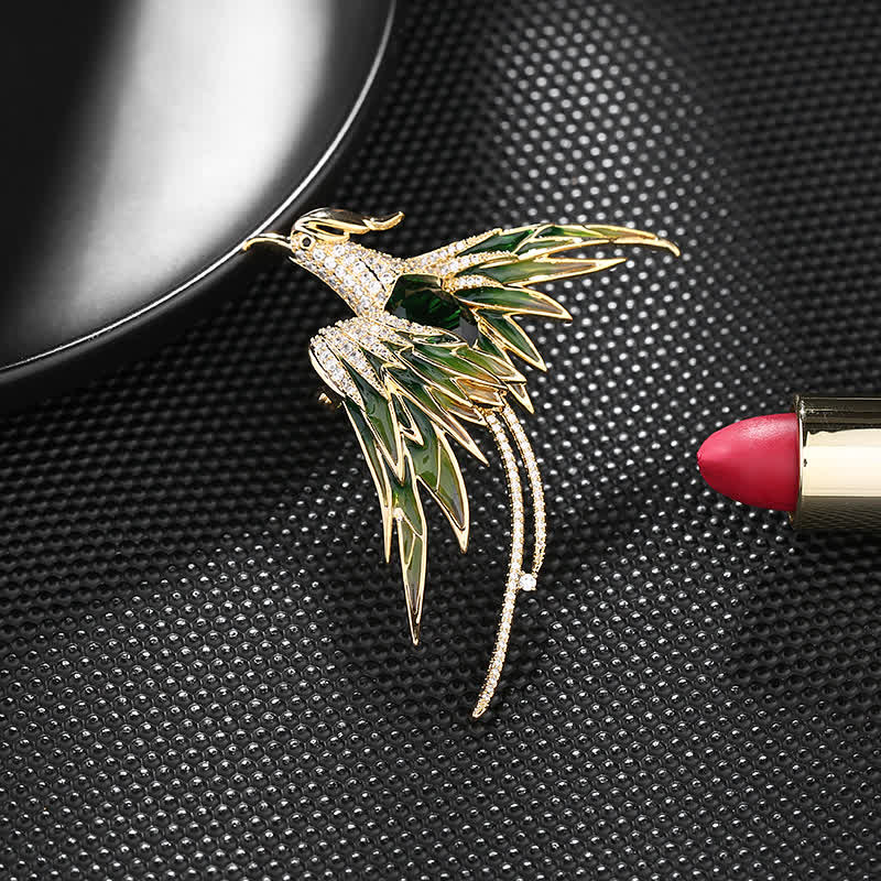 Broche vintage de ave fénix para mujer