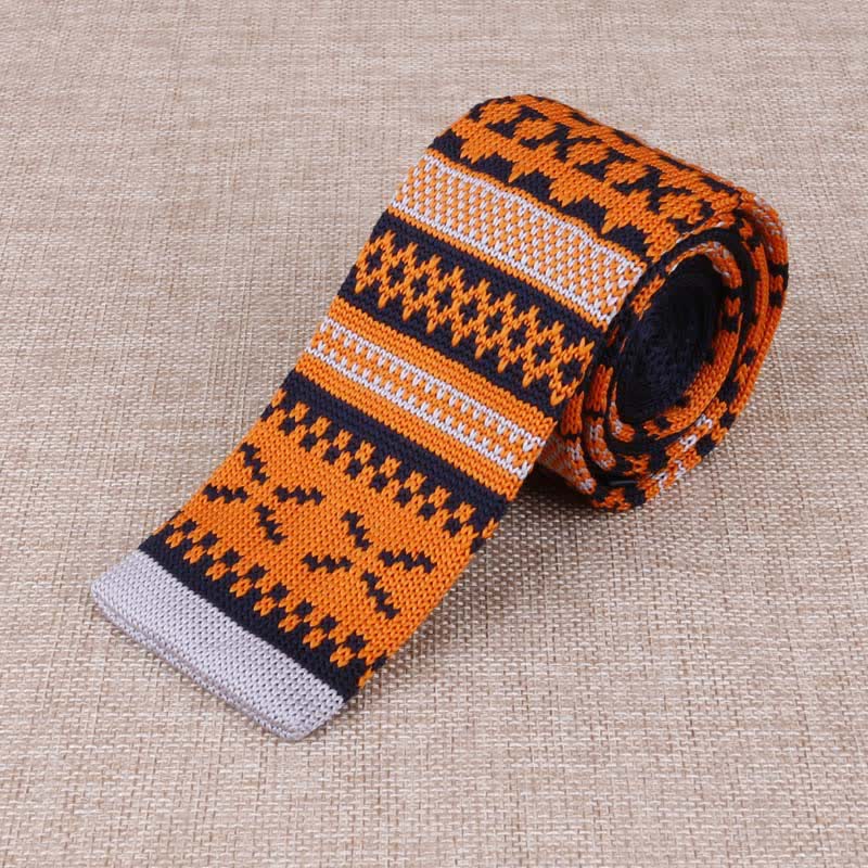 Corbata de punto fino exótica para hombre