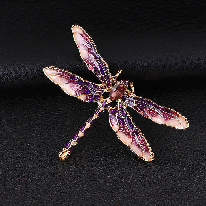 Broche de libélula esmaltado muy bonito para mujer