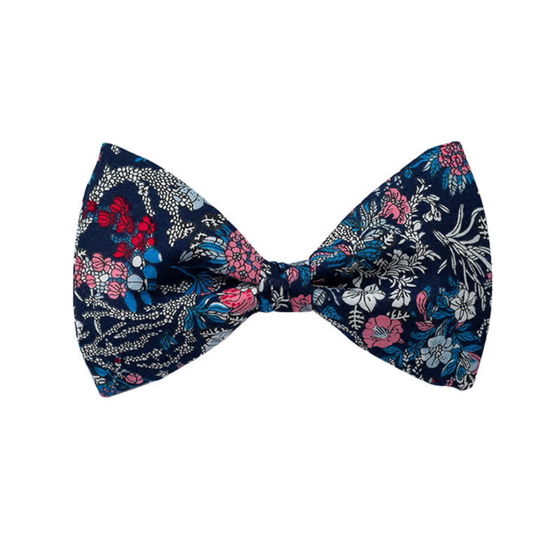Pajarita de boda con estampado floral para hombre