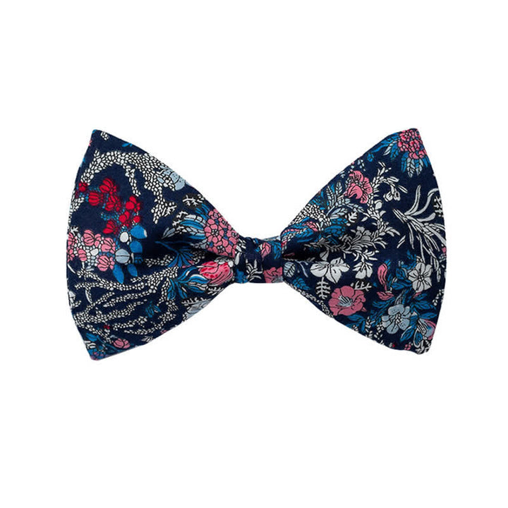 Pajarita de boda con estampado floral para hombre