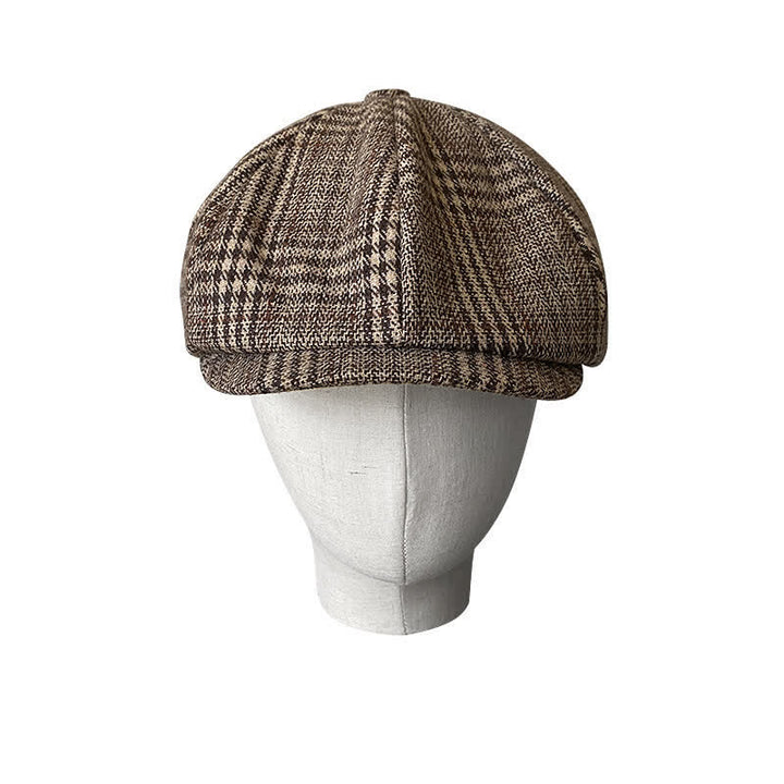 Boina octogonal a cuadros de Ivy Gentlemen