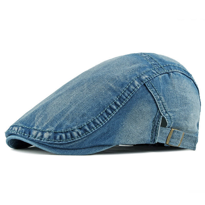 Gorra de boina tipo casqueta de mezclilla vaquera simple
