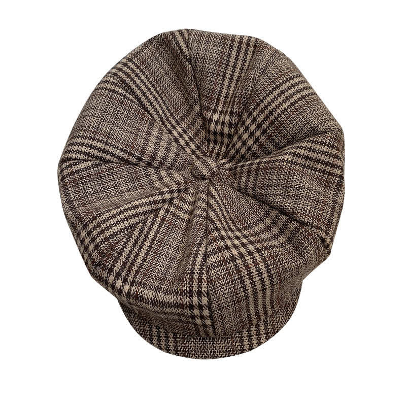 Boina octogonal a cuadros de Ivy Gentlemen