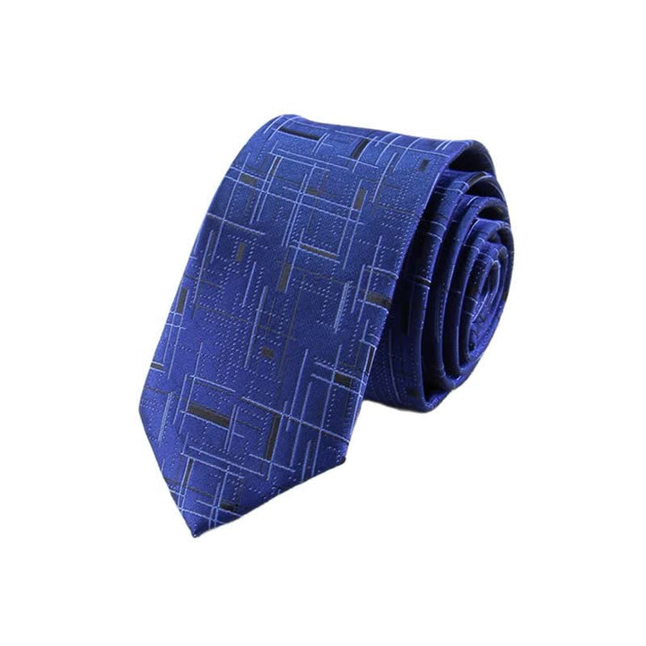 Corbata fina de líneas deslumbrantes y modernas para hombre