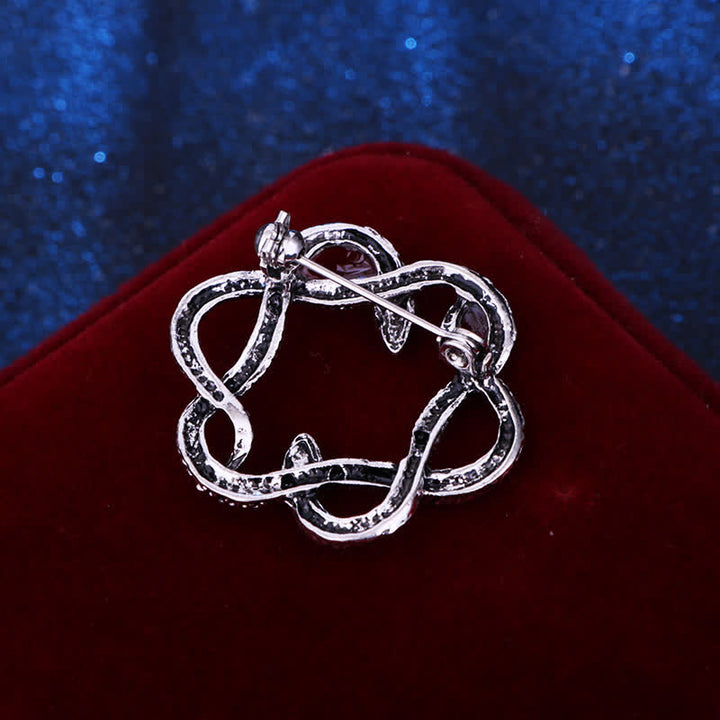 Broche de serpiente cobra con forma de flexión para hombre