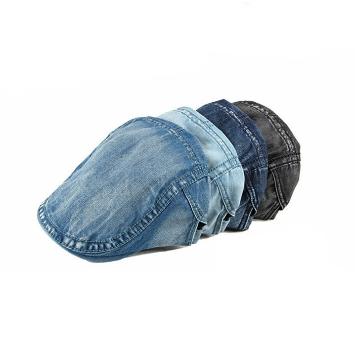 Gorra de boina tipo casqueta de mezclilla vaquera simple