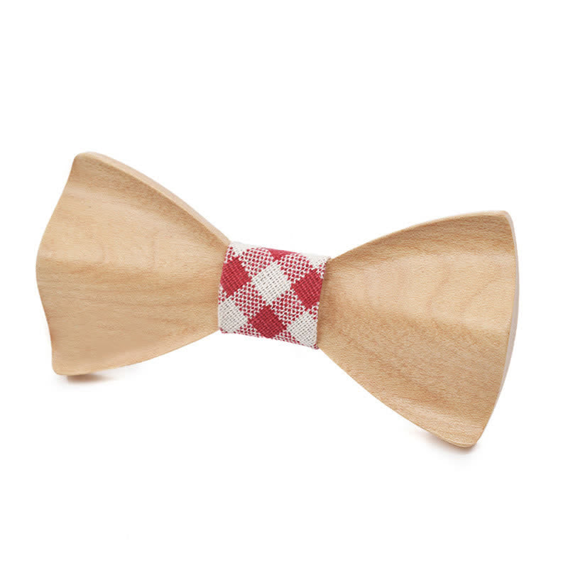 Pajarita clásica de madera de arce para hombre