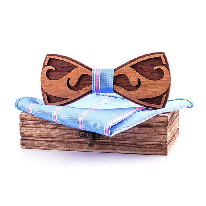 Juego de 2 pajaritas de madera para tallar barbas de hombre