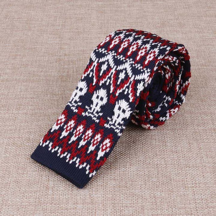 Corbata de punto fino exótica para hombre