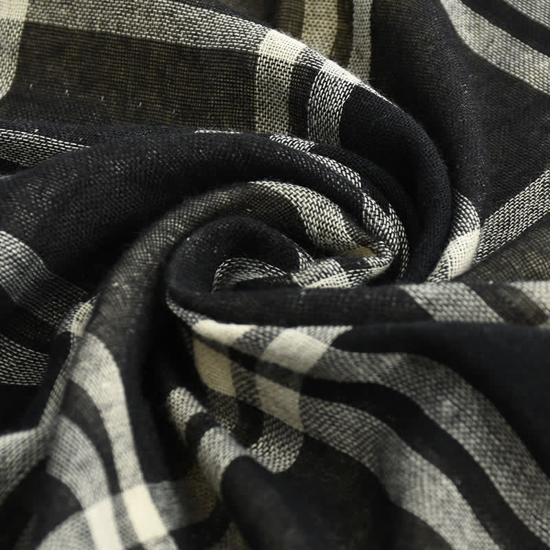 Bufanda informal de cuadros estilo británico para hombre - image 17