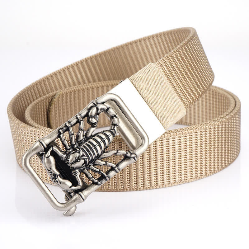 Cinturón de nailon sencillo King Scorpion para hombre