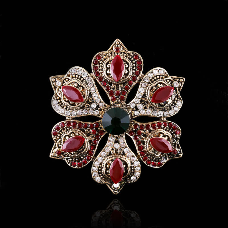 Broche de cristal barroco de palacio para mujer