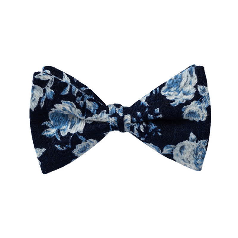 Pajarita de boda con estampado floral para hombre