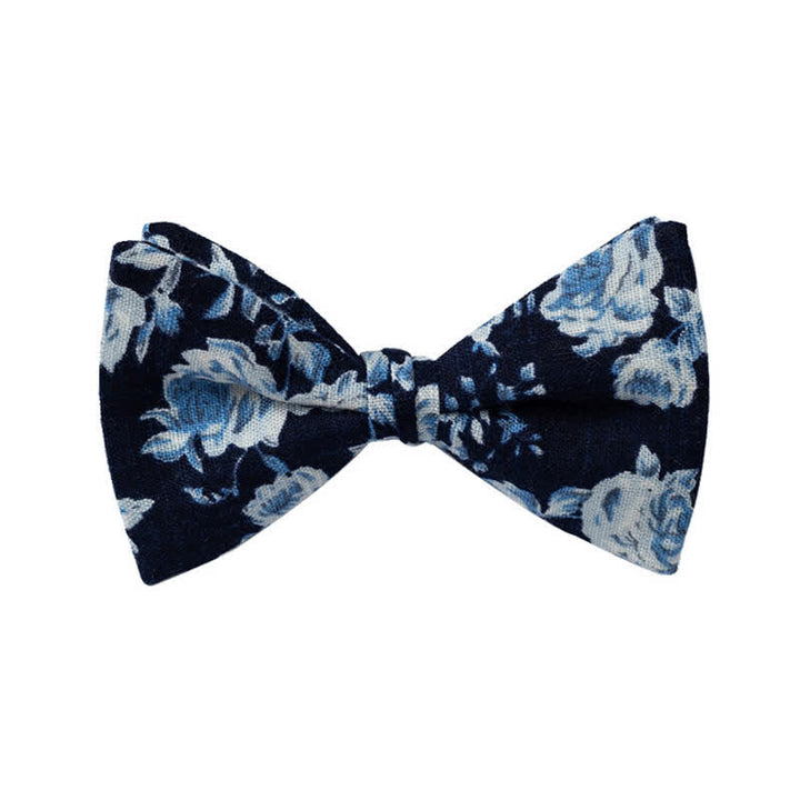 Pajarita de boda con estampado floral para hombre