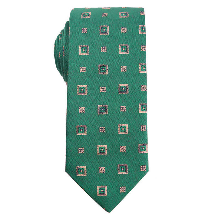 Corbata para hombre de la serie Fresh Green & Yellow