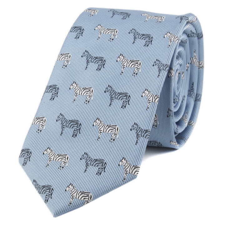 Corbata para hombre con motivos de póquer y animales.