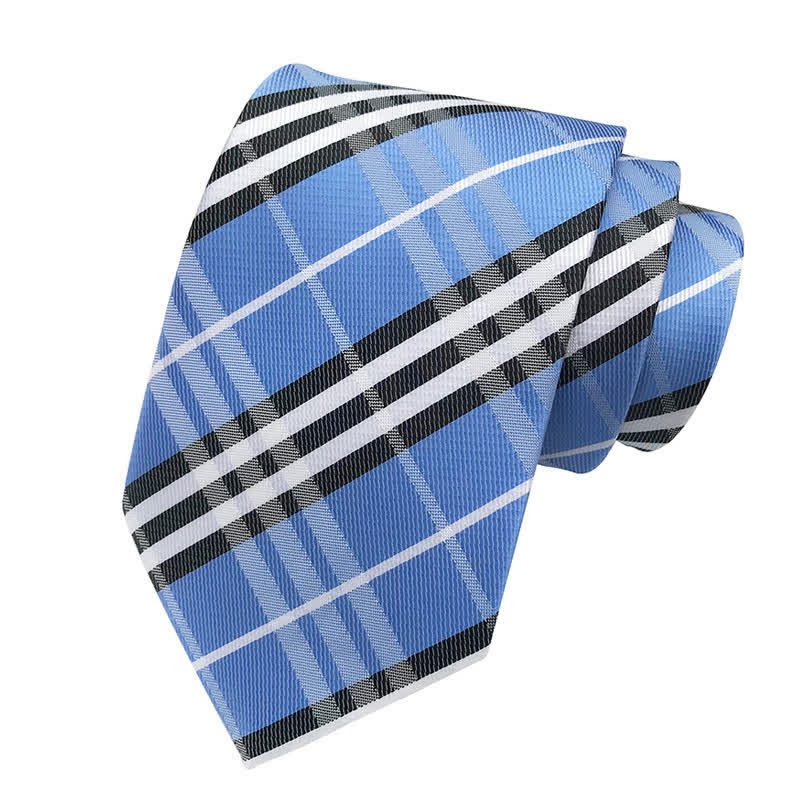Corbata clasica escocesa a cuadros para hombre 