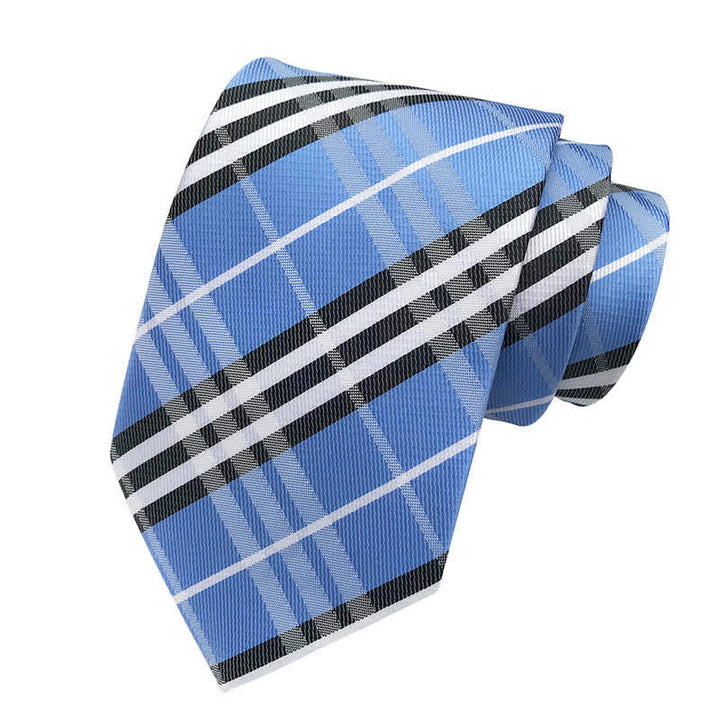 Corbata clasica escocesa a cuadros para hombre 