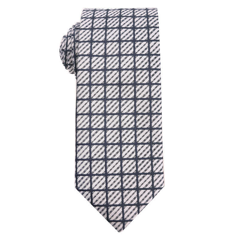 Corbata de oficina para hombre de la serie azul marino