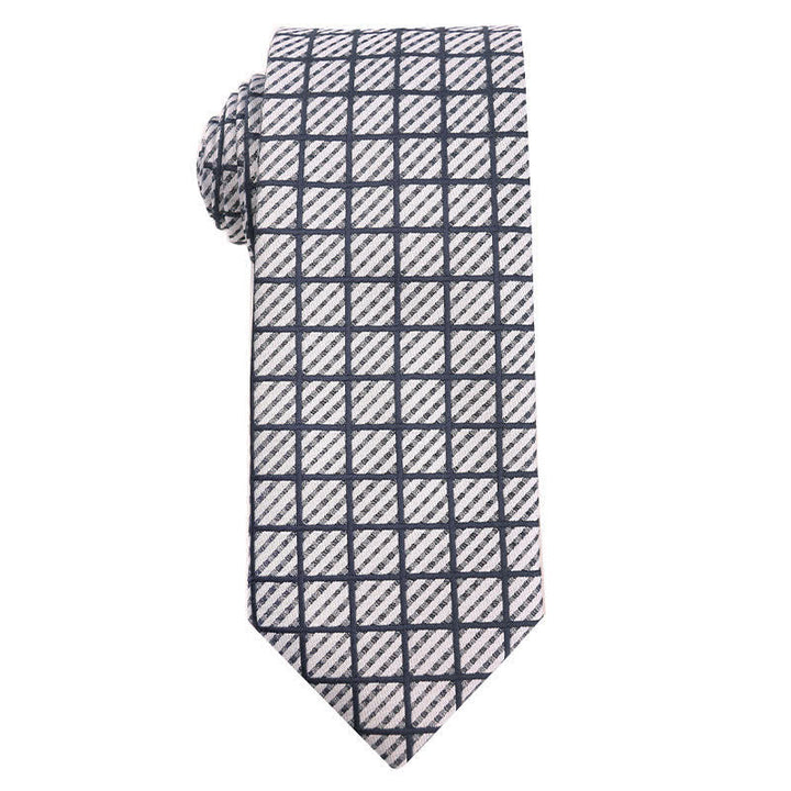 Corbata de oficina para hombre de la serie azul marino