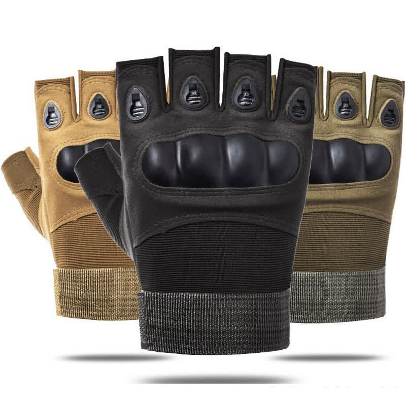Guantes tácticos antideslizantes con protección para los dedos