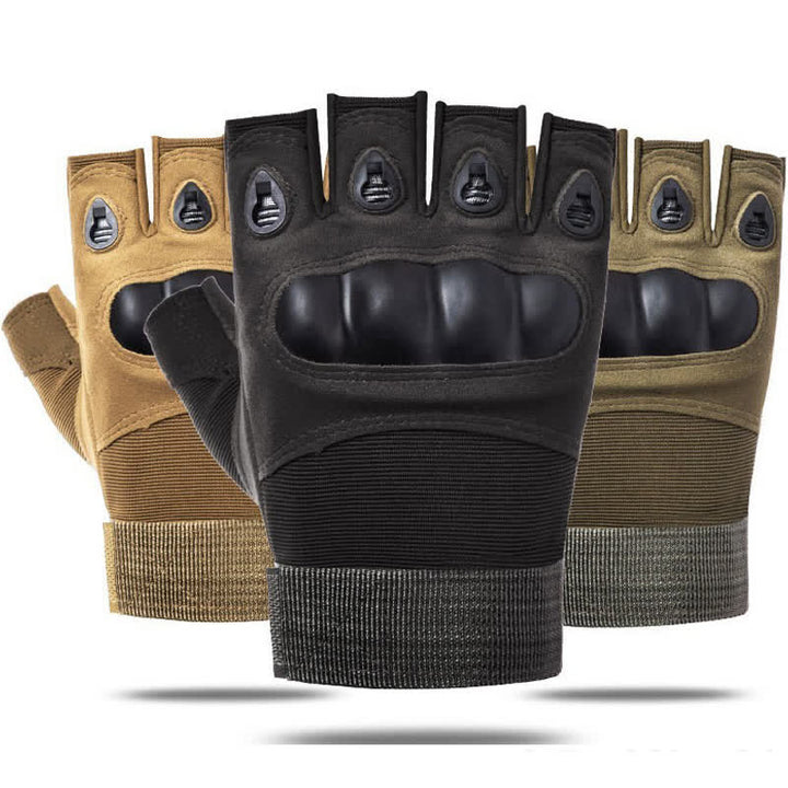 Guantes tácticos antideslizantes con protección para los dedos