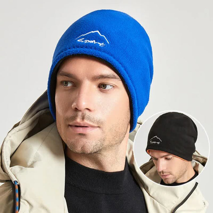 Gorro polar reversible, cálido y resistente al viento