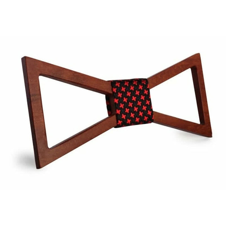 Pajarita clásica de madera con marco para hombre