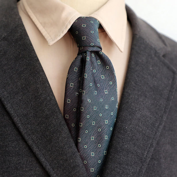 Corbata clásica elegante con diseño floral para hombre