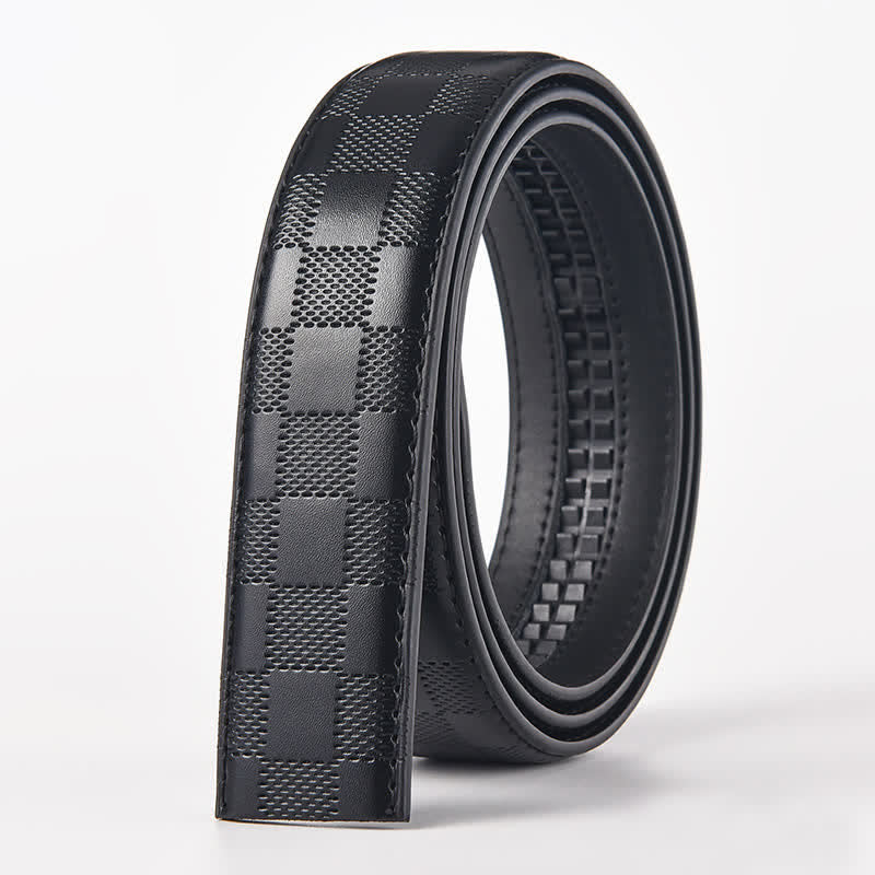 Cinturón de cuero con hebilla automática de cabeza de tigre para hombre