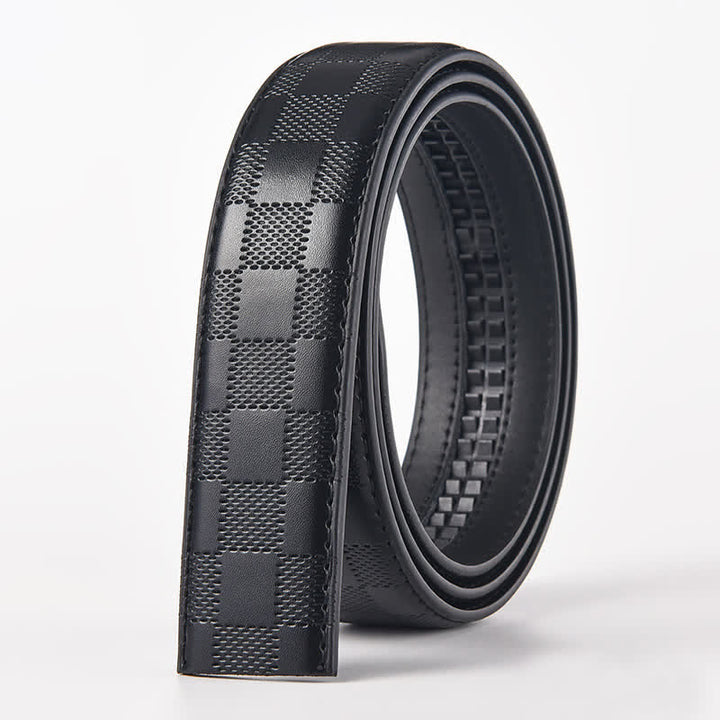 Cinturón de cuero con hebilla automática de cabeza de tigre para hombre